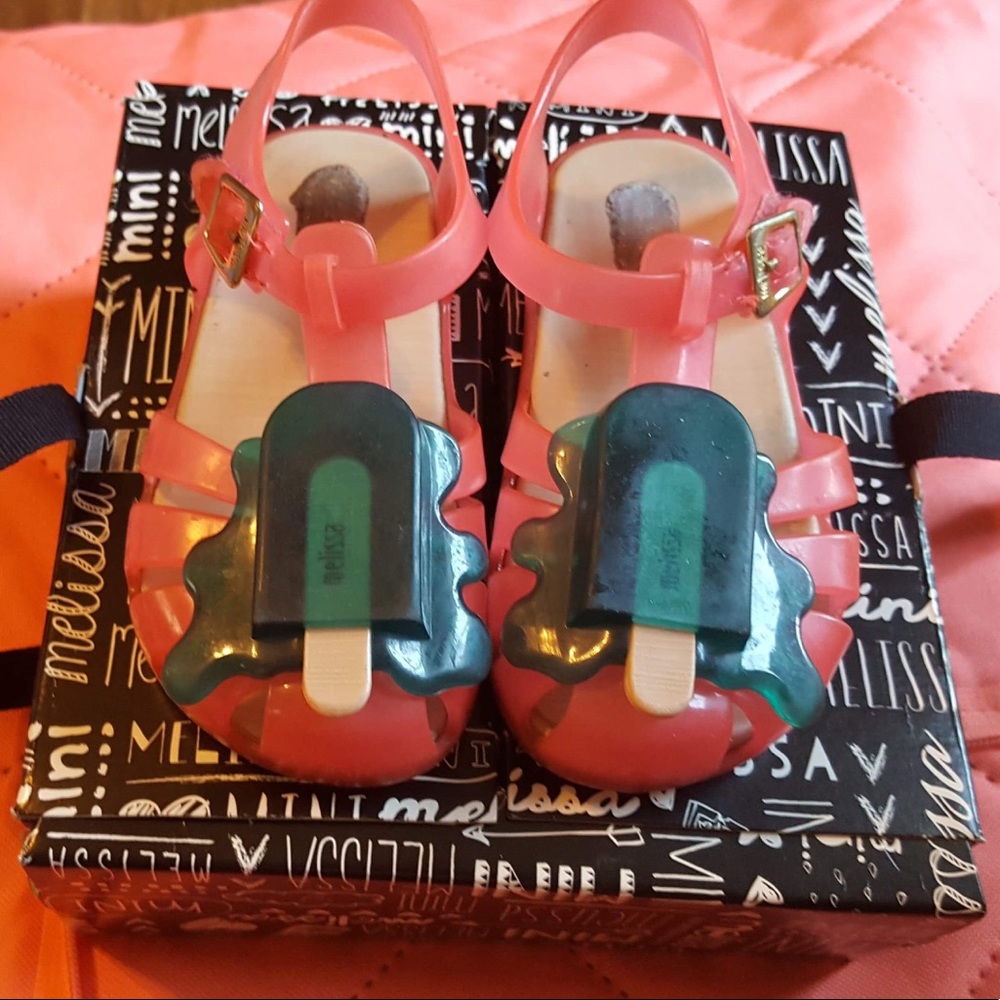 Mini Melissa Popsicle Sandals Size 9